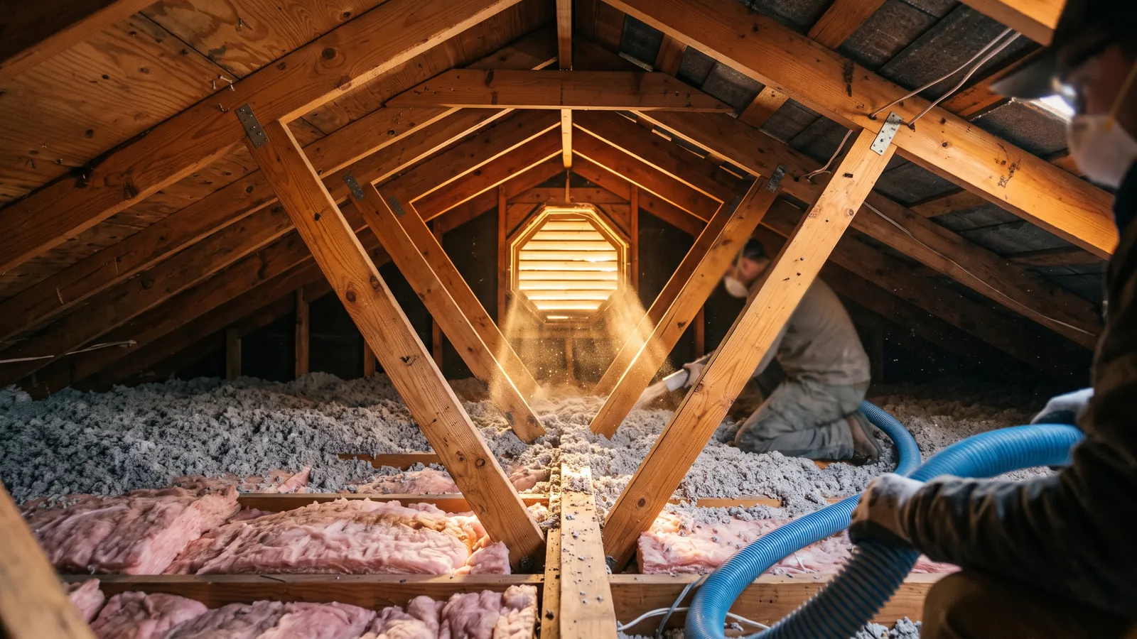 Attic Insulation work in Alaska
